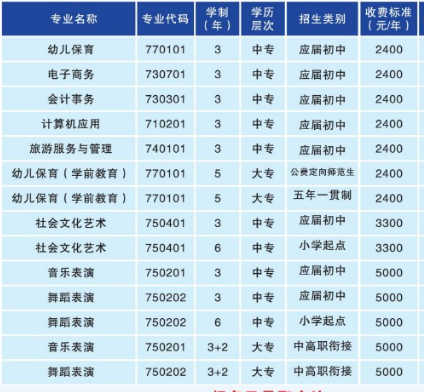 衡阳幼儿师范高等专科学校学费