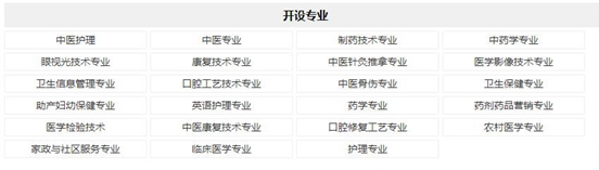 四川省温江中等卫生职业学校开设哪些专业