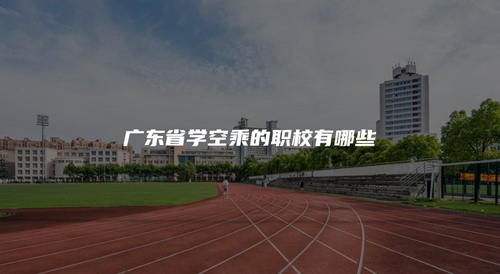 广东省学空乘的职校有哪些