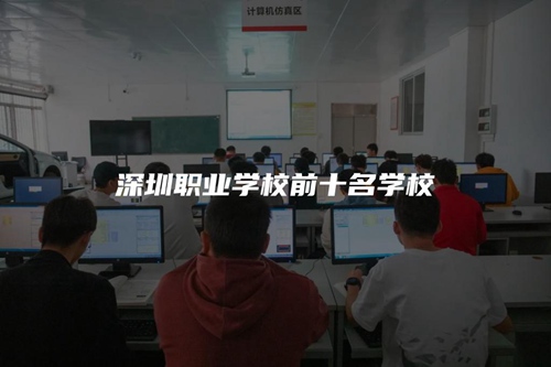 深圳职业学校前十名学校